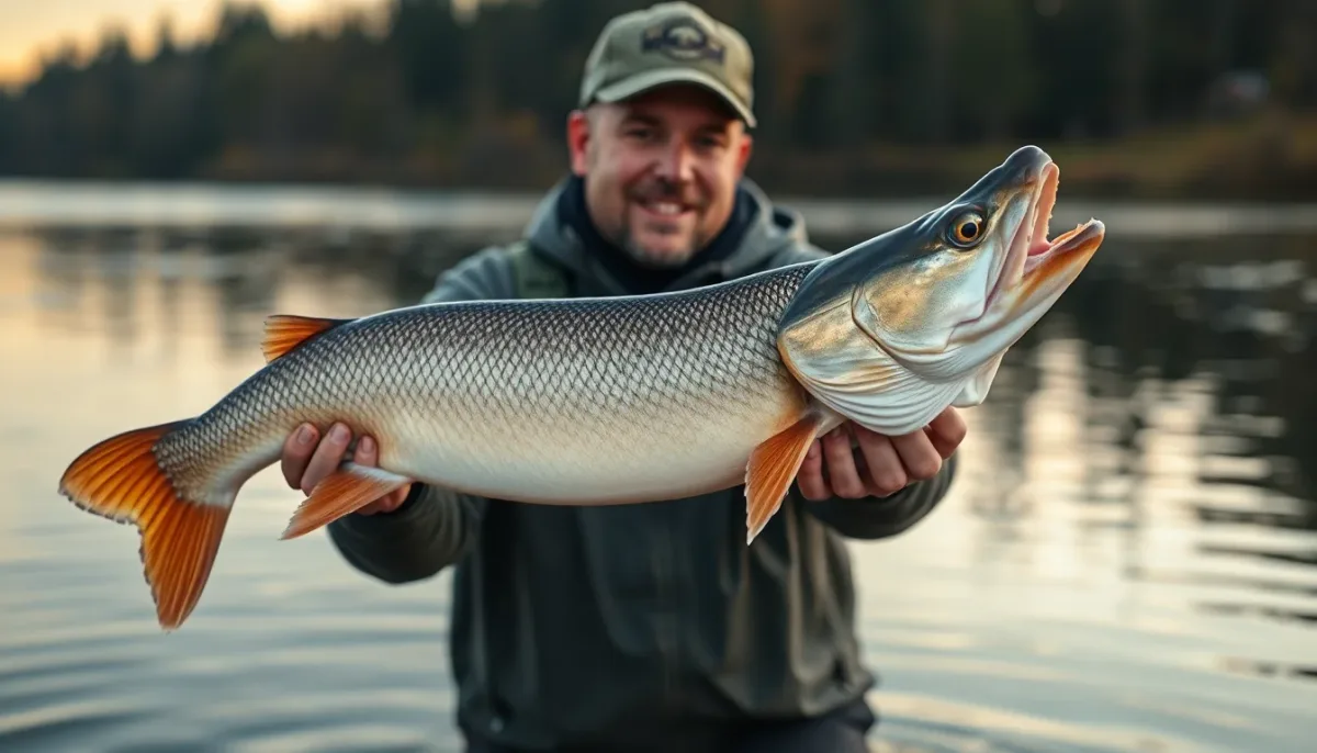 Pêche au leurre du brochet en lac